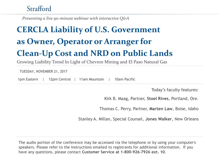 clean up cost and nrd on public lands