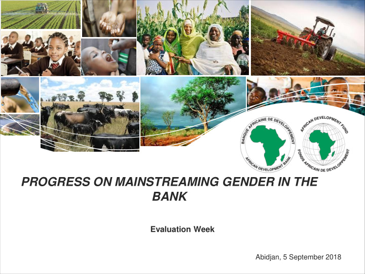 progress on mainstreaming gender in the bank