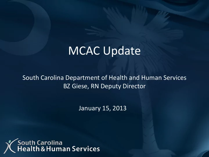 mcac update