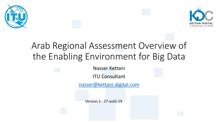 the enabling environment for big data