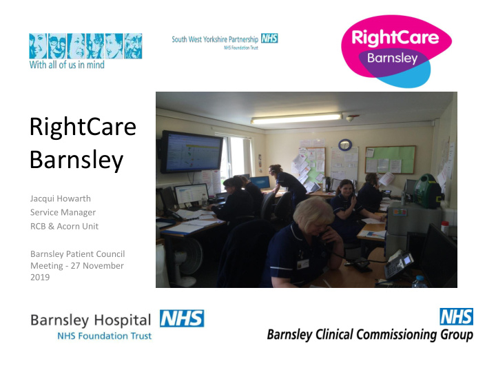 rightcare barnsley jacqui howarth service manager rcb