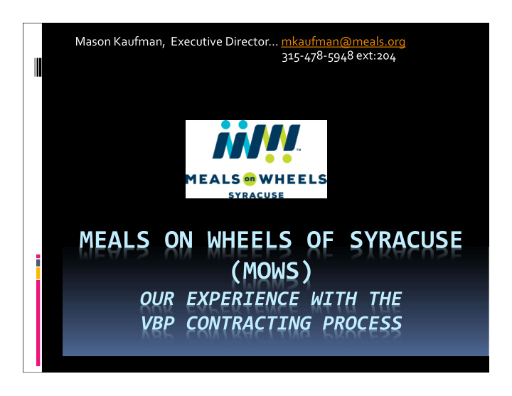 meals on wheels of syracuse mows