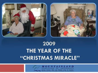 2009  THE YEAR OF THE CHRISTMAS MIRACLE  586 E 800 N Orem, UT 84097 - ph: 801.229.3800 - fax:
