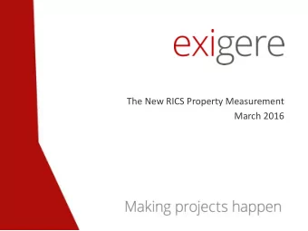 The New RICS Property Measurement  March 2016  Agenda    The new rules    RICS Code of