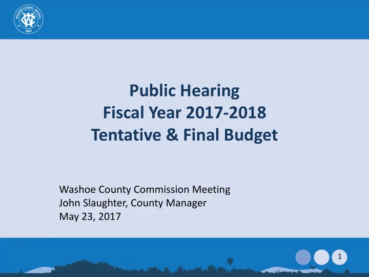 washoe county commission meeting john slaughter county