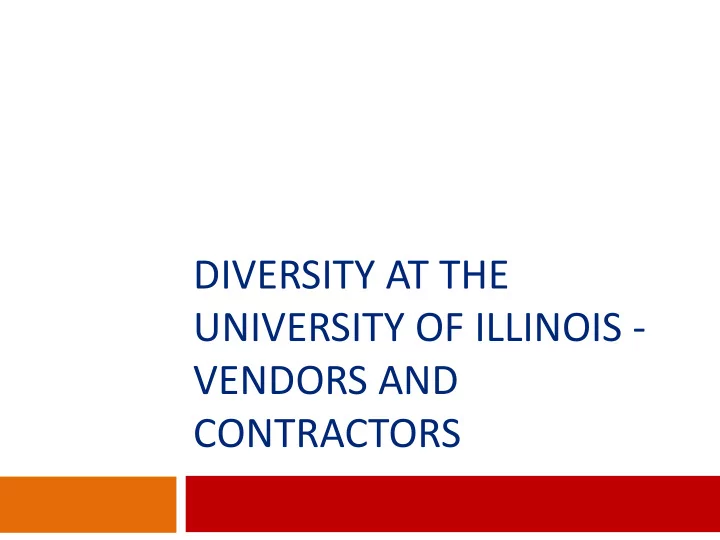 diversity at the