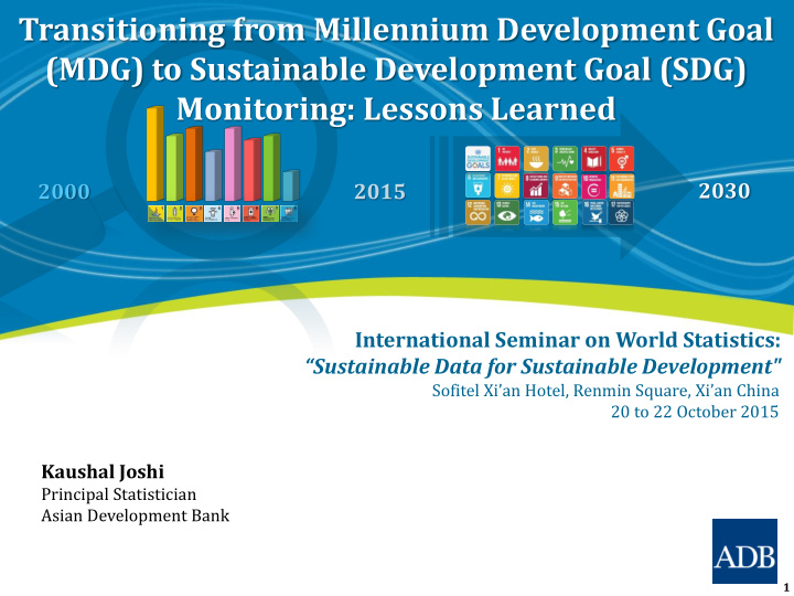 transitioning from millennium development goal mdg to
