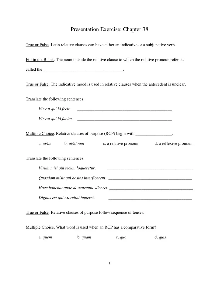 presentation exercise chapter 38