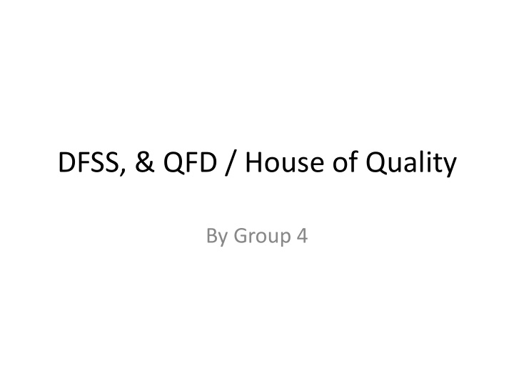 dfss qfd house of quality