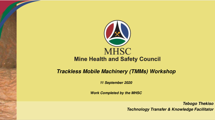 trackless mobile machinery tmms workshop
