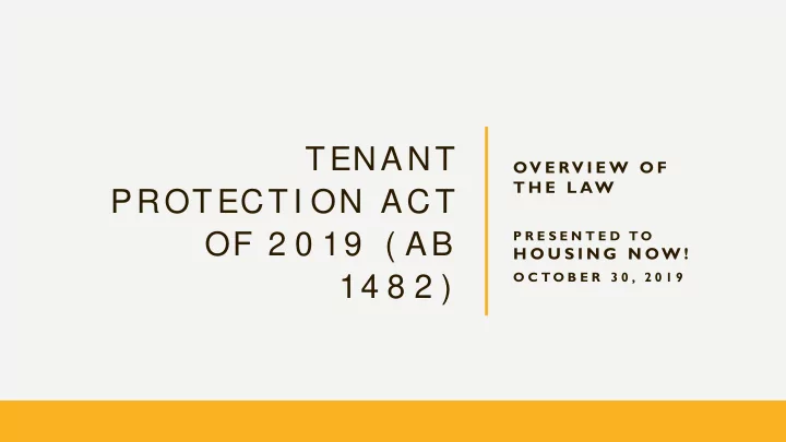 tenant