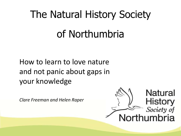 the natural history society of northumbria