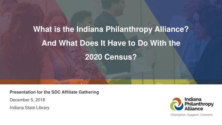 what is the indiana philanthropy alliance and what does