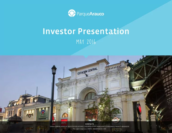investor presentation