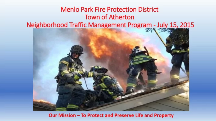 menlo park fir ire protection dis istrict