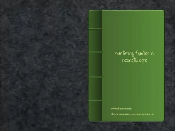 Once upon  nurturing families in  neonatal care a time   rebekah rasmussen  shayne rasmussen -