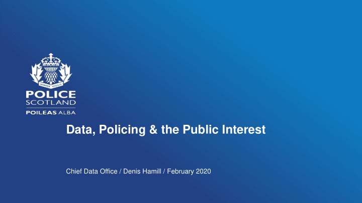 data policing the public interest