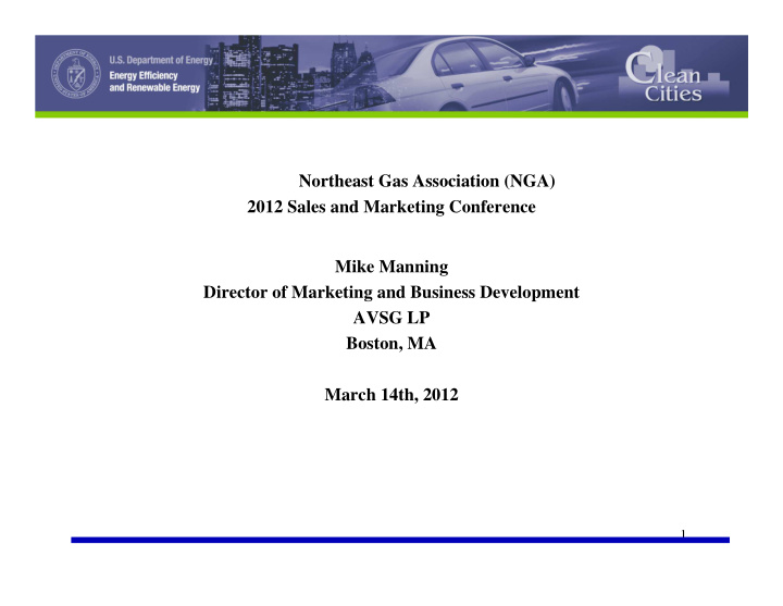 northeast gas association nga 2012 sales and marketing