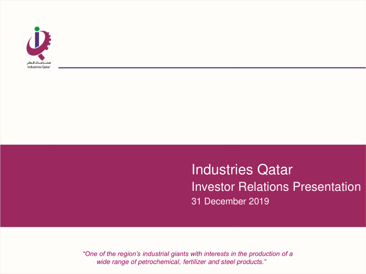 industries qatar