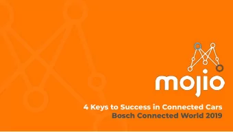4 Keys to Success in Connected Cars  Bosch Connected World 2019  The leading platform for connected