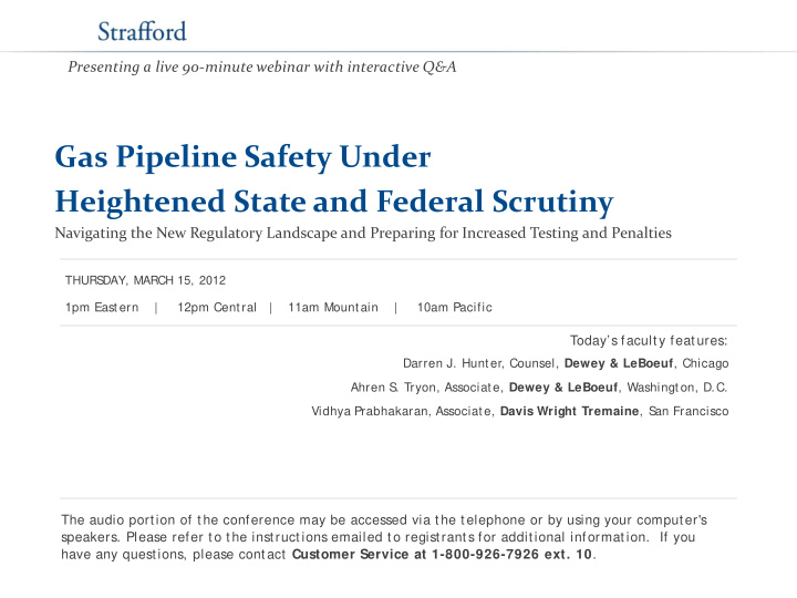 gas pipeline safety under heightened state and federal
