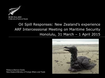 ARF Intercessional Meeting on Maritime Security Honolulu, 31 March  1 April 2015  Rebecca