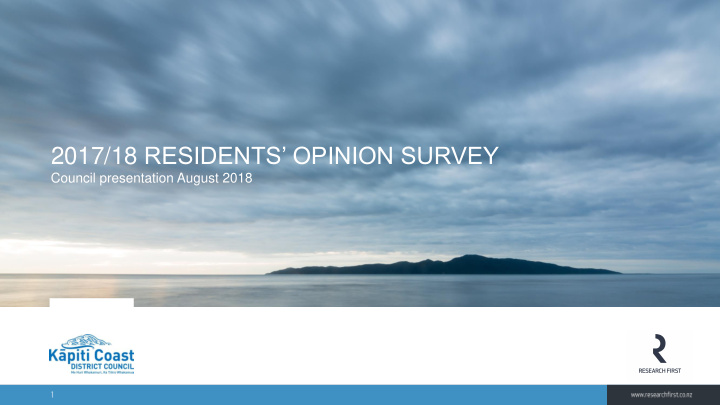 2017 18 residents opinion survey
