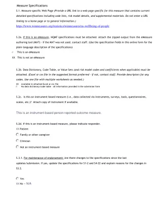 This is an instrument-based person-reported outcome measure.  S.2d. If this is an instrument-based