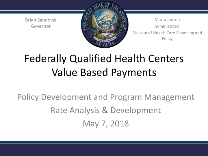 federally qualified health centers value based payments