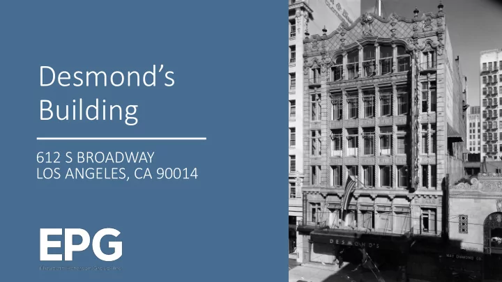 desmond s building