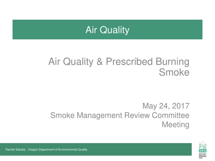 air quality prescribed burning