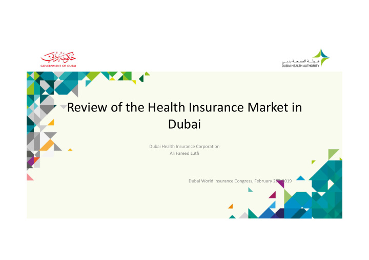 review of the health insurance market in dubai