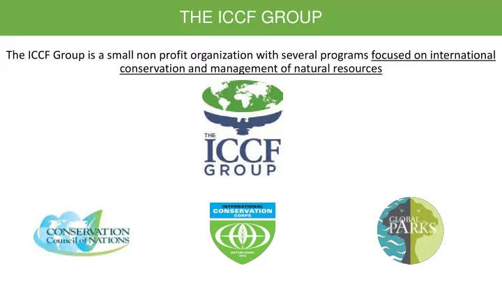 the iccf group