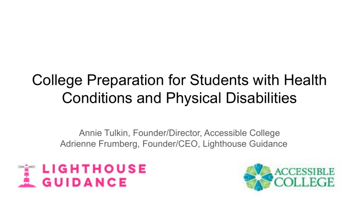 college preparation for students with health conditions