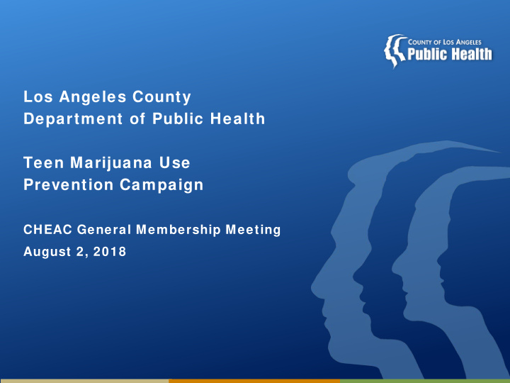 los angeles county department of public health teen