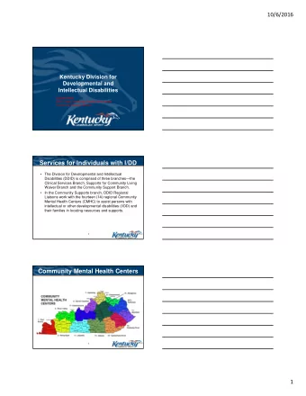 Services for Individuals with I/DD   The Division for Developmental and Intellectual