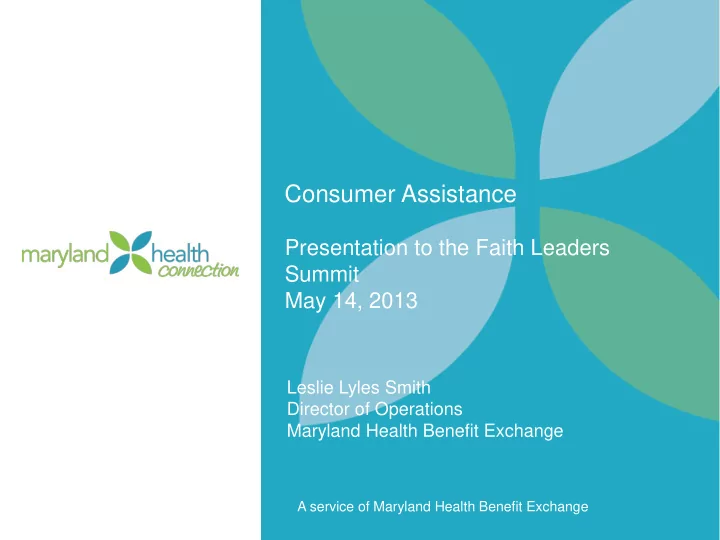 consumer assistance