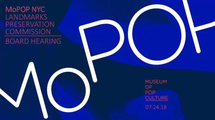 mopop ny p nyc landmarks preservation commission board