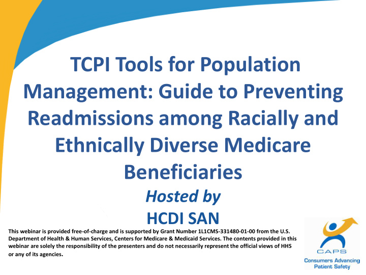tcpi tools for population management guide to preventing