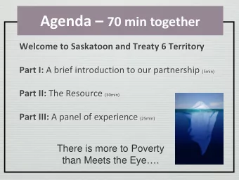 There is more to Poverty  than Meets the Eye.  presented by:  Colleen Christopherson-Cote