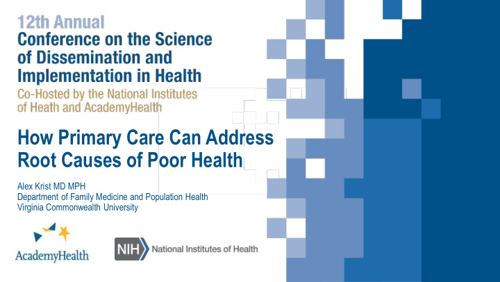 how primary care can address root causes of poor health