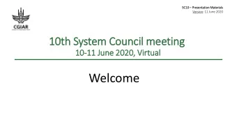 Welcome  A few  ew e  engag  agem  emen  ent m  mod  odal  alities  es f  for t  the m  e meet