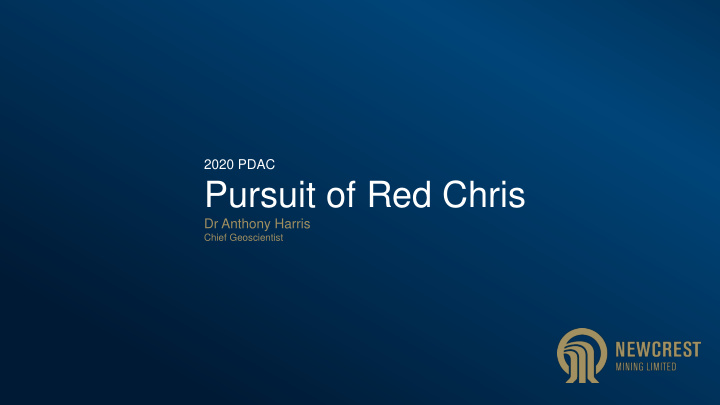 pursuit of red chris