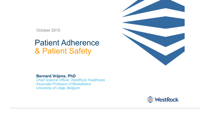 patient adherence patient safety