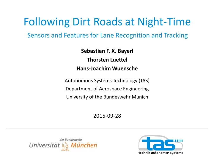 following dirt roads at night time