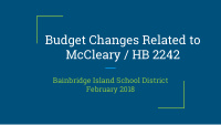 budget changes related to mccleary hb 2242
