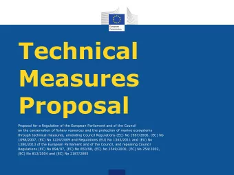 Measures  Proposal  Proposal for a Regulation of the European Parliament and of the Council  on the