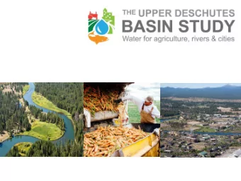 OUTLINE  Context- why a Basin Study?  What the Basin Study is/isnt  Key information