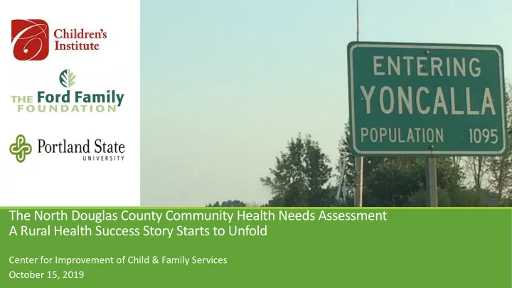 the north douglas county community health needs