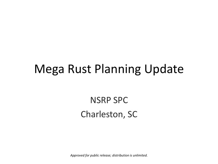 mega rust planning update